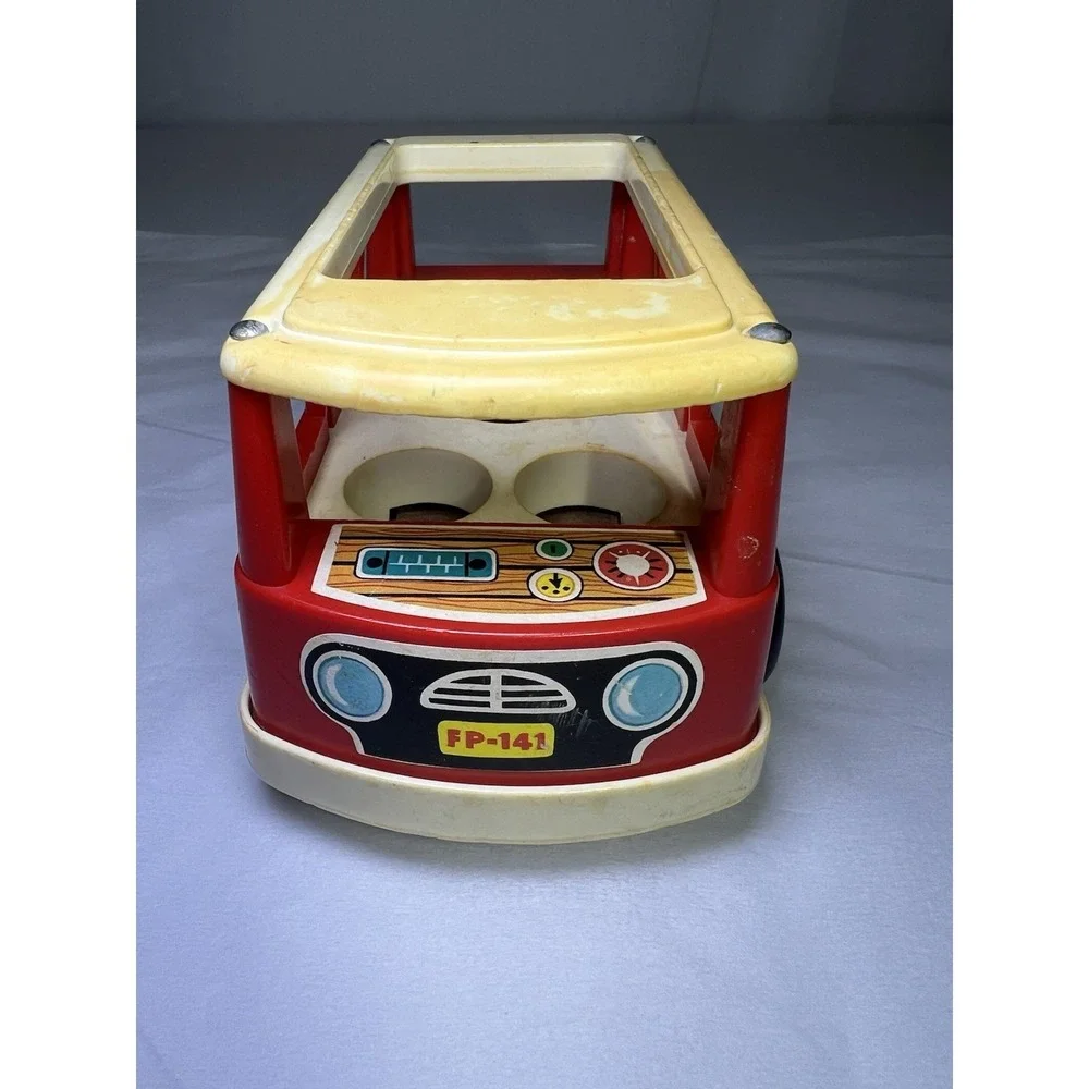 Vintage Fisher Price Little People 1969 Mini-Bus FP-141‎